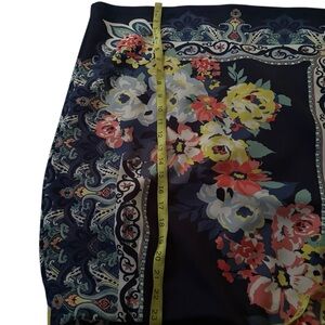 Yellow and Pink Knee-Length Pencil Skirt for Cocktail